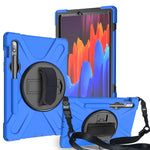Custodia silicone antiurto con tracolla per Galaxy Tab S8