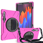 Custodia silicone antiurto con tracolla per Galaxy Tab S8