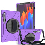 Custodia silicone antiurto con tracolla per Galaxy Tab S8