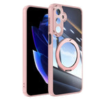 Custodia per telefono in TPU ibrida acrilica MagSafe con supporto 360, For Samsung Galaxy A16 5G, For Samsung Galaxy A06 4G