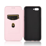 Struttura in fibra di carbonio Flip orizzontale magnetico Custodia in pelle TPU + PC + PU con slot per schede, For OPPO A5(AX5) / A3s / A12e, For OPPO A7(AX7) / A5s / AX5s / A12, For OPPO A8 / A31 (2020), For OPPO A9 (2020) / A11 / A11X / A5 (2020)