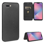 Struttura in fibra di carbonio Flip orizzontale magnetico Custodia in pelle TPU + PC + PU con slot per schede, For OPPO A5(AX5) / A3s / A12e, For OPPO A7(AX7) / A5s / AX5s / A12, For OPPO A8 / A31 (2020), For OPPO A9 (2020) / A11 / A11X / A5 (2020)