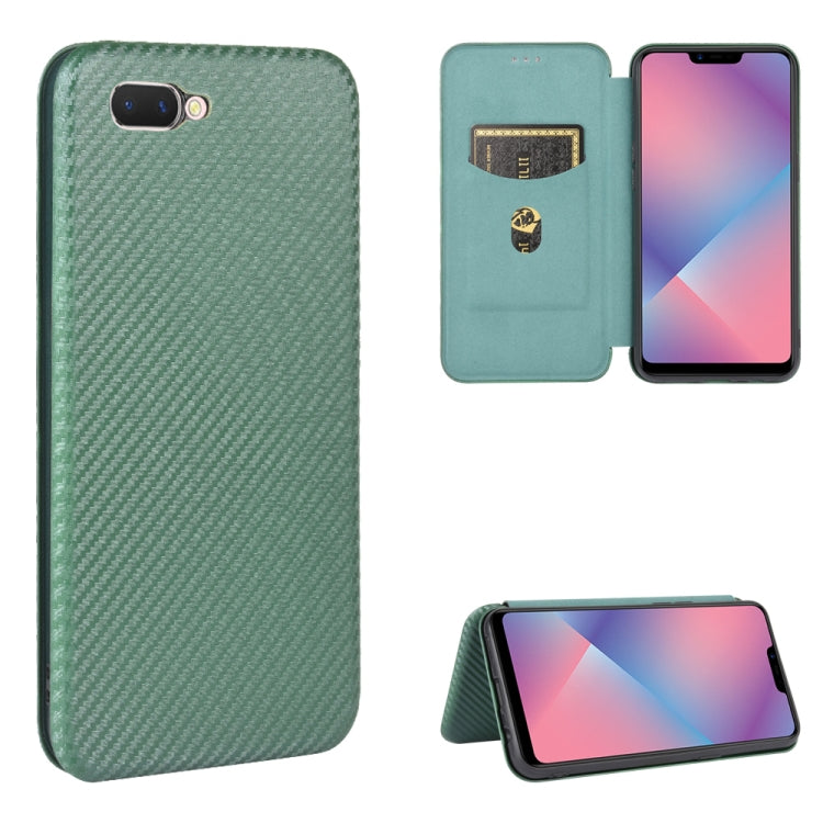 Struttura in fibra di carbonio Flip orizzontale magnetico Custodia in pelle TPU + PC + PU con slot per schede, For OPPO A5(AX5) / A3s / A12e, For OPPO A7(AX7) / A5s / AX5s / A12, For OPPO A8 / A31 (2020), For OPPO A9 (2020) / A11 / A11X / A5 (2020)