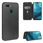 Struttura in fibra di carbonio Flip orizzontale magnetico Custodia in pelle TPU + PC + PU con slot per schede, For OPPO A5(AX5) / A3s / A12e, For OPPO A7(AX7) / A5s / AX5s / A12, For OPPO A8 / A31 (2020), For OPPO A9 (2020) / A11 / A11X / A5 (2020)