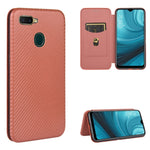 Struttura in fibra di carbonio Flip orizzontale magnetico Custodia in pelle TPU + PC + PU con slot per schede, For OPPO A5(AX5) / A3s / A12e, For OPPO A7(AX7) / A5s / AX5s / A12, For OPPO A8 / A31 (2020), For OPPO A9 (2020) / A11 / A11X / A5 (2020)