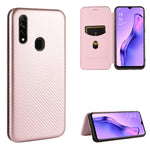 Struttura in fibra di carbonio Flip orizzontale magnetico Custodia in pelle TPU + PC + PU con slot per schede, For OPPO A5(AX5) / A3s / A12e, For OPPO A7(AX7) / A5s / AX5s / A12, For OPPO A8 / A31 (2020), For OPPO A9 (2020) / A11 / A11X / A5 (2020)