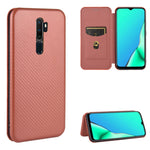 Struttura in fibra di carbonio Flip orizzontale magnetico Custodia in pelle TPU + PC + PU con slot per schede, For OPPO A5(AX5) / A3s / A12e, For OPPO A7(AX7) / A5s / AX5s / A12, For OPPO A8 / A31 (2020), For OPPO A9 (2020) / A11 / A11X / A5 (2020)