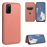 Struttura in fibra di carbonio Flip orizzontale magnetico Custodia in pelle TPU + PC + PU con slot per schede, For OPPO A52 / A72 / A92, For OPPO A91 / F15 Reno3(Southeast Asia Version), For OPPO A92s, For OPPO Ace2
