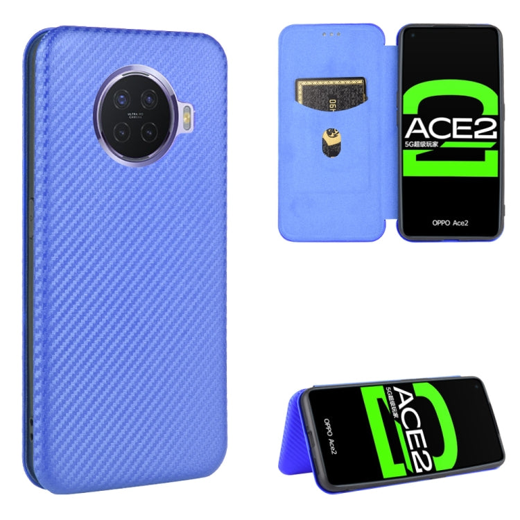 Struttura in fibra di carbonio Flip orizzontale magnetico Custodia in pelle TPU + PC + PU con slot per schede, For OPPO A52 / A72 / A92, For OPPO A91 / F15 Reno3(Southeast Asia Version), For OPPO A92s, For OPPO Ace2