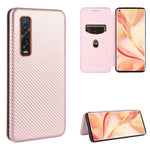 Struttura in fibra di carbonio Flip orizzontale magnetico Custodia in pelle TPU + PC + PU con slot per schede, For OPPO Find X2 Pro, For OPPO Find X2, For OPPO Realme C11, For OPPO Realme C15
