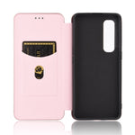 Struttura in fibra di carbonio Flip orizzontale magnetico Custodia in pelle TPU + PC + PU con slot per schede, For OPPO Find X2 Pro, For OPPO Find X2, For OPPO Realme C11, For OPPO Realme C15