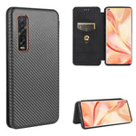 Struttura in fibra di carbonio Flip orizzontale magnetico Custodia in pelle TPU + PC + PU con slot per schede, For OPPO Find X2 Pro, For OPPO Find X2, For OPPO Realme C11, For OPPO Realme C15