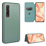 Struttura in fibra di carbonio Flip orizzontale magnetico Custodia in pelle TPU + PC + PU con slot per schede, For OPPO Find X2 Pro, For OPPO Find X2, For OPPO Realme C11, For OPPO Realme C15
