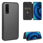 Struttura in fibra di carbonio Flip orizzontale magnetico Custodia in pelle TPU + PC + PU con slot per schede, For OPPO Find X2 Pro, For OPPO Find X2, For OPPO Realme C11, For OPPO Realme C15