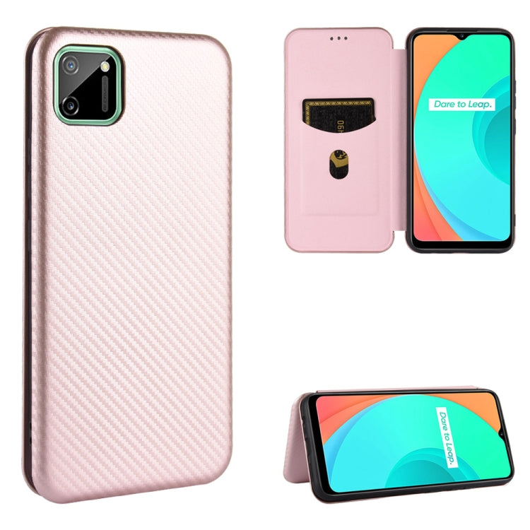 Struttura in fibra di carbonio Flip orizzontale magnetico Custodia in pelle TPU + PC + PU con slot per schede, For OPPO Find X2 Pro, For OPPO Find X2, For OPPO Realme C11, For OPPO Realme C15
