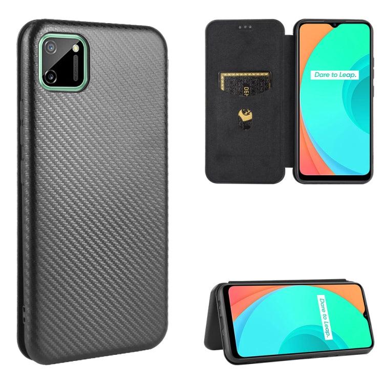 Struttura in fibra di carbonio Flip orizzontale magnetico Custodia in pelle TPU + PC + PU con slot per schede, For OPPO Find X2 Pro, For OPPO Find X2, For OPPO Realme C11, For OPPO Realme C15