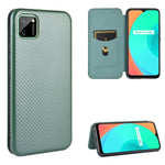 Struttura in fibra di carbonio Flip orizzontale magnetico Custodia in pelle TPU + PC + PU con slot per schede, For OPPO Find X2 Pro, For OPPO Find X2, For OPPO Realme C11, For OPPO Realme C15