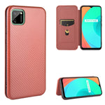 Struttura in fibra di carbonio Flip orizzontale magnetico Custodia in pelle TPU + PC + PU con slot per schede, For OPPO Find X2 Pro, For OPPO Find X2, For OPPO Realme C11, For OPPO Realme C15