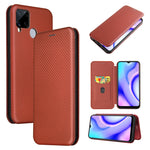 Struttura in fibra di carbonio Flip orizzontale magnetico Custodia in pelle TPU + PC + PU con slot per schede, For OPPO Find X2 Pro, For OPPO Find X2, For OPPO Realme C11, For OPPO Realme C15