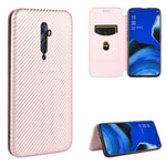 Struttura in fibra di carbonio Flip orizzontale magnetico Custodia in pelle TPU + PC + PU con slot per schede, For OPPO Reno2 Z / F, For OPPO Reno3 A(Japanese Version), For OPPO Reno4 Pro 5G, For OPPO Reno A