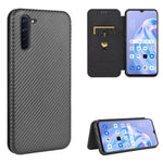 Struttura in fibra di carbonio Flip orizzontale magnetico Custodia in pelle TPU + PC + PU con slot per schede, For OPPO Reno2 Z / F, For OPPO Reno3 A(Japanese Version), For OPPO Reno4 Pro 5G, For OPPO Reno A