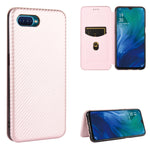 Struttura in fibra di carbonio Flip orizzontale magnetico Custodia in pelle TPU + PC + PU con slot per schede, For OPPO Reno2 Z / F, For OPPO Reno3 A(Japanese Version), For OPPO Reno4 Pro 5G, For OPPO Reno A