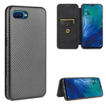 Struttura in fibra di carbonio Flip orizzontale magnetico Custodia in pelle TPU + PC + PU con slot per schede, For OPPO Reno2 Z / F, For OPPO Reno3 A(Japanese Version), For OPPO Reno4 Pro 5G, For OPPO Reno A