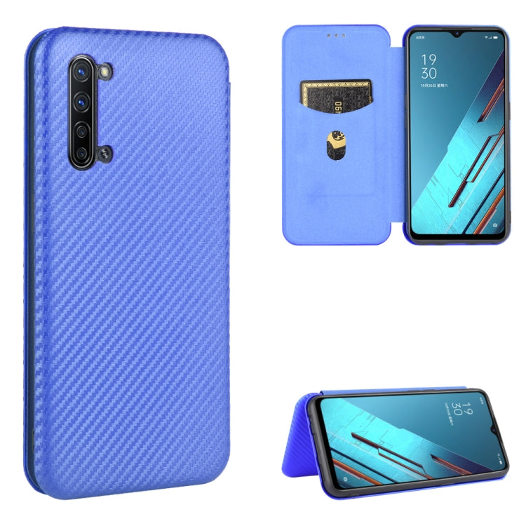 Struttura in fibra di carbonio Flip orizzontale magnetico Custodia in pelle TPU + PC + PU con slot per schede, For OPPO Reno3 5G / Find X2 Lite, For OPPO Reno3 5G (Japanese Version), For OPPO Reno3 Pro 5G / Find X2 Neo, For OPPO Reno4 4G