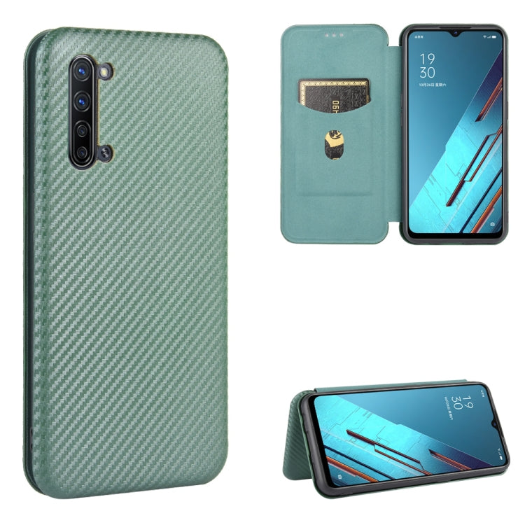Struttura in fibra di carbonio Flip orizzontale magnetico Custodia in pelle TPU + PC + PU con slot per schede, For OPPO Reno3 5G / Find X2 Lite, For OPPO Reno3 5G (Japanese Version), For OPPO Reno3 Pro 5G / Find X2 Neo, For OPPO Reno4 4G