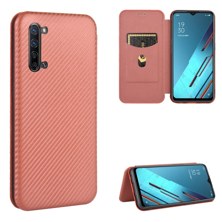Struttura in fibra di carbonio Flip orizzontale magnetico Custodia in pelle TPU + PC + PU con slot per schede, For OPPO Reno3 5G / Find X2 Lite, For OPPO Reno3 5G (Japanese Version), For OPPO Reno3 Pro 5G / Find X2 Neo, For OPPO Reno4 4G