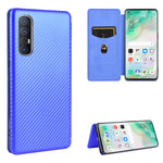 Struttura in fibra di carbonio Flip orizzontale magnetico Custodia in pelle TPU + PC + PU con slot per schede, For OPPO Reno3 5G / Find X2 Lite, For OPPO Reno3 5G (Japanese Version), For OPPO Reno3 Pro 5G / Find X2 Neo, For OPPO Reno4 4G