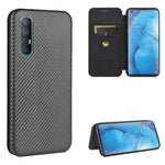 Struttura in fibra di carbonio Flip orizzontale magnetico Custodia in pelle TPU + PC + PU con slot per schede, For OPPO Reno3 5G / Find X2 Lite, For OPPO Reno3 5G (Japanese Version), For OPPO Reno3 Pro 5G / Find X2 Neo, For OPPO Reno4 4G