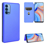 Struttura in fibra di carbonio Flip orizzontale magnetico Custodia in pelle TPU + PC + PU con slot per schede, For OPPO Reno3 5G / Find X2 Lite, For OPPO Reno3 5G (Japanese Version), For OPPO Reno3 Pro 5G / Find X2 Neo, For OPPO Reno4 4G