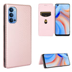 Struttura in fibra di carbonio Flip orizzontale magnetico Custodia in pelle TPU + PC + PU con slot per schede, For OPPO Reno4 5G, For OPPO Reno4 Pro 4G, For OPPO Rnoe Ace, For OPPO Realme 5 Pro / Realme Q