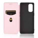 Struttura in fibra di carbonio Flip orizzontale magnetico Custodia in pelle TPU + PC + PU con slot per schede, For OPPO Reno4 5G, For OPPO Reno4 Pro 4G, For OPPO Rnoe Ace, For OPPO Realme 5 Pro / Realme Q