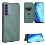 Struttura in fibra di carbonio Flip orizzontale magnetico Custodia in pelle TPU + PC + PU con slot per schede, For OPPO Reno4 5G, For OPPO Reno4 Pro 4G, For OPPO Rnoe Ace, For OPPO Realme 5 Pro / Realme Q