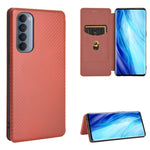 Struttura in fibra di carbonio Flip orizzontale magnetico Custodia in pelle TPU + PC + PU con slot per schede, For OPPO Reno4 5G, For OPPO Reno4 Pro 4G, For OPPO Rnoe Ace, For OPPO Realme 5 Pro / Realme Q