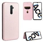 Struttura in fibra di carbonio Flip orizzontale magnetico Custodia in pelle TPU + PC + PU con slot per schede, For OPPO Reno4 5G, For OPPO Reno4 Pro 4G, For OPPO Rnoe Ace, For OPPO Realme 5 Pro / Realme Q