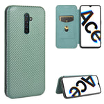 Struttura in fibra di carbonio Flip orizzontale magnetico Custodia in pelle TPU + PC + PU con slot per schede, For OPPO Reno4 5G, For OPPO Reno4 Pro 4G, For OPPO Rnoe Ace, For OPPO Realme 5 Pro / Realme Q