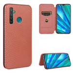 Struttura in fibra di carbonio Flip orizzontale magnetico Custodia in pelle TPU + PC + PU con slot per schede, For OPPO Reno4 5G, For OPPO Reno4 Pro 4G, For OPPO Rnoe Ace, For OPPO Realme 5 Pro / Realme Q