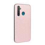 Struttura in fibra di carbonio Flip orizzontale magnetico Custodia in pelle TPU + PC + PU con slot per schede, For OPPO Realme 5 / Realme 5s, For OPPO Realme 6 Pro, For OPPO Realme 6, For OPPO Realme X3