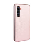 Struttura in fibra di carbonio Flip orizzontale magnetico Custodia in pelle TPU + PC + PU con slot per schede, For OPPO Realme X50 Pro / X50 Pro 5G, For OPPO Realme X50 / X50 5G, For OPPO Realme XT / X2 / K5