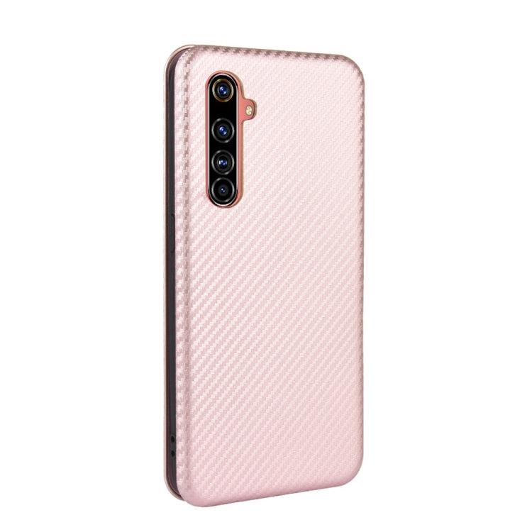 Struttura in fibra di carbonio Flip orizzontale magnetico Custodia in pelle TPU + PC + PU con slot per schede, For OPPO Realme X50 Pro / X50 Pro 5G, For OPPO Realme X50 / X50 5G, For OPPO Realme XT / X2 / K5