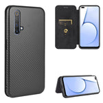 Struttura in fibra di carbonio Flip orizzontale magnetico Custodia in pelle TPU + PC + PU con slot per schede, For OPPO Realme X50 Pro / X50 Pro 5G, For OPPO Realme X50 / X50 5G, For OPPO Realme XT / X2 / K5