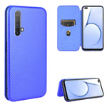 Struttura in fibra di carbonio Flip orizzontale magnetico Custodia in pelle TPU + PC + PU con slot per schede, For OPPO Realme X50 Pro / X50 Pro 5G, For OPPO Realme X50 / X50 5G, For OPPO Realme XT / X2 / K5