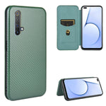 Struttura in fibra di carbonio Flip orizzontale magnetico Custodia in pelle TPU + PC + PU con slot per schede, For OPPO Realme X50 Pro / X50 Pro 5G, For OPPO Realme X50 / X50 5G, For OPPO Realme XT / X2 / K5
