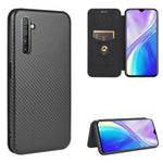 Struttura in fibra di carbonio Flip orizzontale magnetico Custodia in pelle TPU + PC + PU con slot per schede, For OPPO Realme X50 Pro / X50 Pro 5G, For OPPO Realme X50 / X50 5G, For OPPO Realme XT / X2 / K5