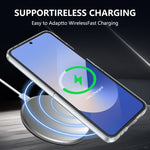 Custodia per telefono cellulare trasparente per PC con MagSafe integrato della serie pieghevole lce, For Samsung Galaxy Z Flip5, For Samsung Galaxy Z Fold4, For Samsung Galaxy Z Flip4, For Samsung Galaxy Z Flip3 5G