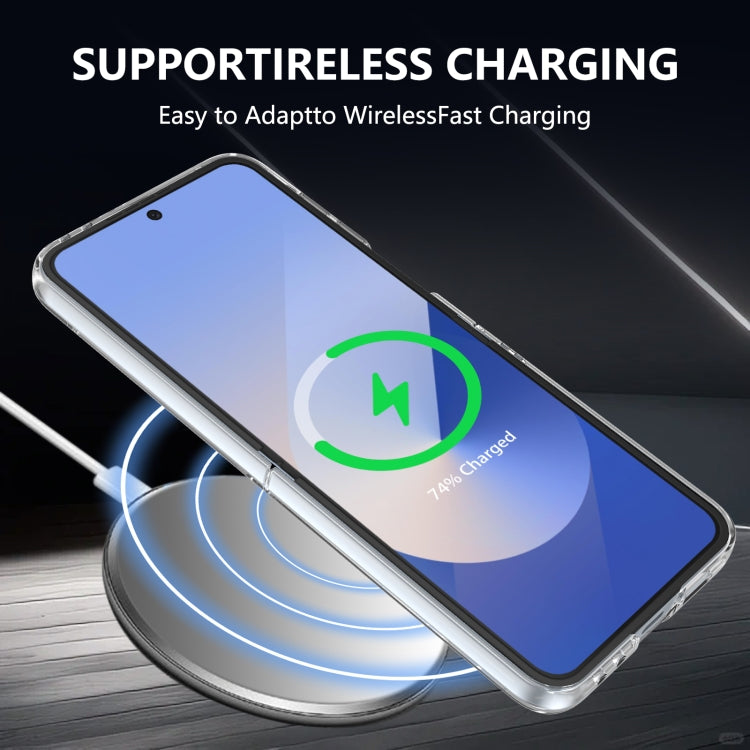 Custodia per telefono cellulare trasparente per PC con MagSafe integrato della serie pieghevole lce, For Samsung Galaxy Z Flip5, For Samsung Galaxy Z Fold4, For Samsung Galaxy Z Flip4, For Samsung Galaxy Z Flip3 5G