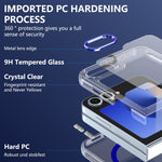 Custodia per telefono cellulare trasparente per PC con MagSafe integrato della serie pieghevole lce, For Samsung Galaxy Z Flip5, For Samsung Galaxy Z Fold4, For Samsung Galaxy Z Flip4, For Samsung Galaxy Z Flip3 5G